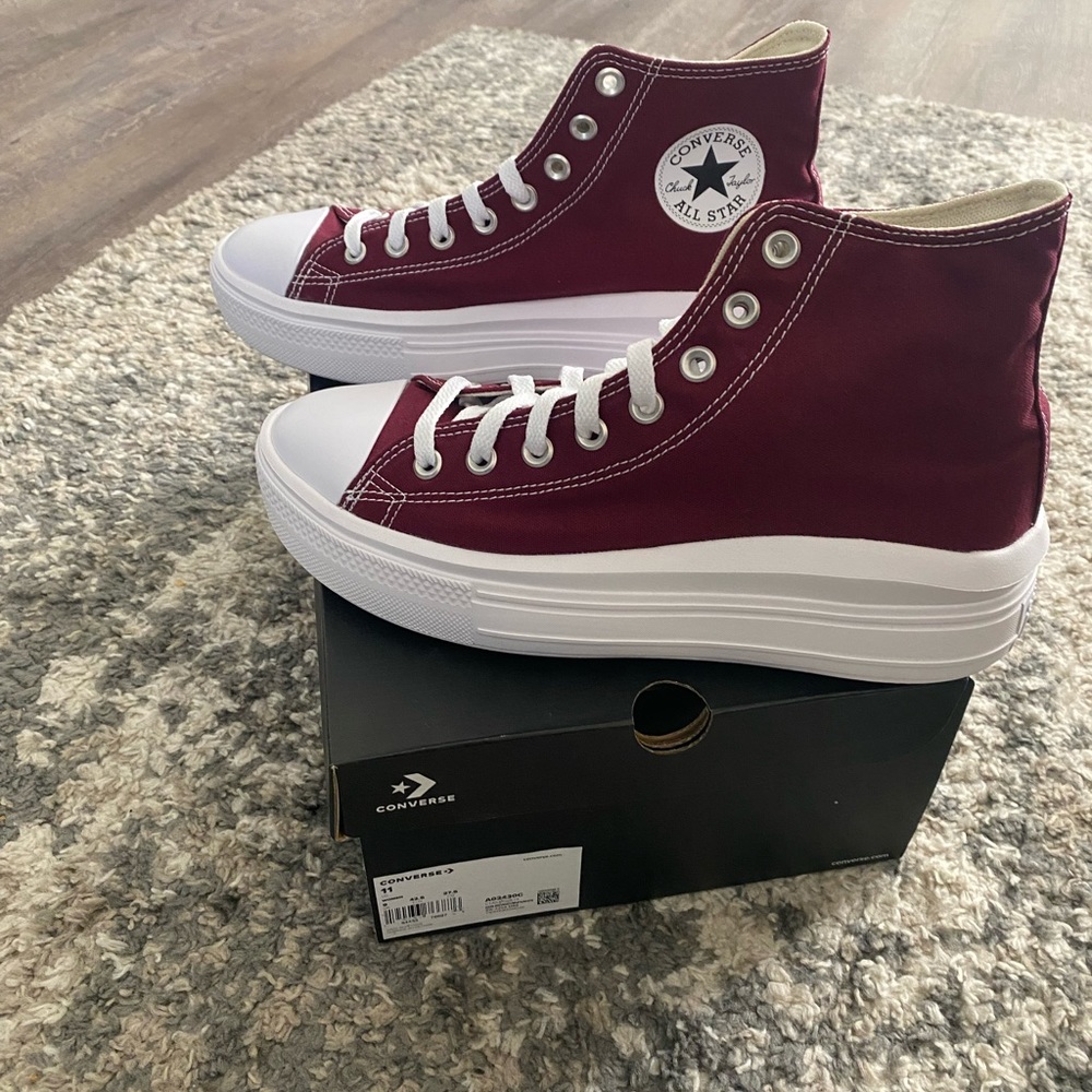 Chuck Taylor All Star Move Platform Seasonal Color - Burgundy